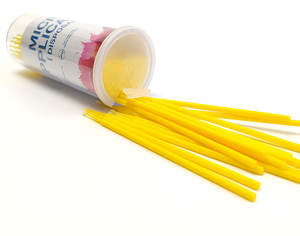 Fournitures de Mini-applicateur de Micro-brosse, baguettes dentaires en microfibre, brosses à Mascara pâle - Product Image 5