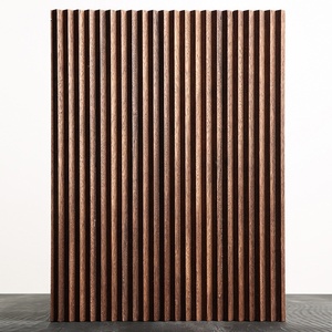 Panneau mural en bois composite extérieur décoratif 3D en bois massif, revêtement en PVC - Product Image 4