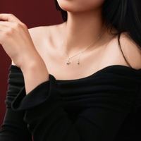 Nouveau design Dylam, collier en argent S925 avec chaîne à maillons, pendentif cheval élément du zodiaque chinois, gland et trèfle à quatre feuilles, accessoire bijou