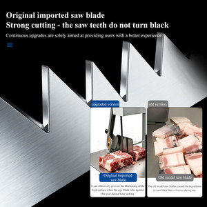 Nuova Sega Elettrica 3in1 per Carne e Ossa, Automatica da Pavimento per Carne Congelata, 220V per Uso Domestico e Commerciale, 1 Anno di Garanzia - Product Image 5