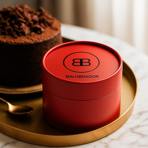 Boîte d'emballage cylindrique en kraft pour gâteau au fromage de qualité alimentaire, recyclable, pour chocolat, protéines en poudre, tube en papier - Product Image 4