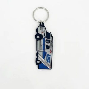 Custom Corporate Soft PVC Keychain Double Sided Rubber Logo <b>Key</b> <b>Ring</b> Promotional Business Gift OEM Factory - Product Image 2