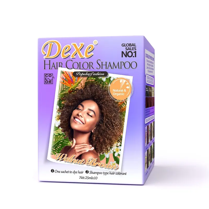 Chinese Hair Dye Unisex Herbal Halal Easy Fast Darkening Dye Color Shampoo For White Grey Hair
