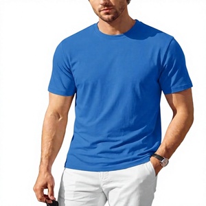 T-shirts confortables et légers pour hommes, coupe classique, manches courtes, 100% coton, 160 GSM, col rond, décontracté, basique, uni, haut d'été - Product Image 5
