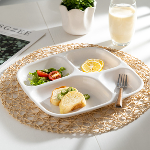 <span class=keywords><strong>Plateau</strong></span> de repas en mélamine à 4 compartiments pour <span class=keywords><strong>restaurant</strong></span> de restauration rapide, hôpital, vente chaude - Product Image 5