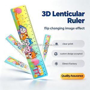 <span class=keywords><strong>Regla</strong></span> Lenticular 3D de Plástico con Impresión a Doble Cara, <span class=keywords><strong>Regla</strong></span> Recta con Efecto de Profundidad y Movimiento, Regalo Educativo de Papelería Escolar - Product Image 1