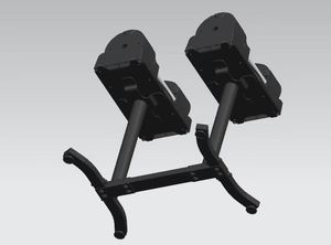 Popolare Attrezzatura da Palestra: Rastrelliera in Acciaio per Manubri Regolabili da 2kg a 41kg - Product Image 5