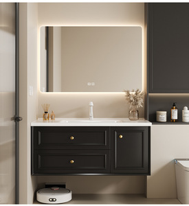 Bathroom Vanities Furniture with Marble Stone <b>Cabinets</b> for Hotels and Villas European Classic Antique Design - Product Image 2