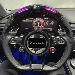 <span class=keywords><strong>Volante</strong></span> de Carbono con Luz LED y Botón de Arranque <span class=keywords><strong>S</strong></span>-<span class=keywords><strong>Line</strong></span> para <span class=keywords><strong>Audi</strong></span> Q8 SQ8 A3 <span class=keywords><strong>A4</strong></span> B9 A5 B8 A6 C7 A7 S3 S4 RS3 RS5 RS7 RS6 C8 - Product Image 2