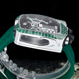 ساعة يد ميكانيكية أوتوماتيكية فاخرة على شكل سيارة رياضية خارقة بتصميم مينا معقد، ساعة الرجل الغني - Product Image 6