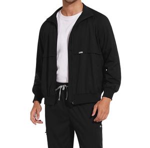 Blouses médicales zippées pour femme, col montant, manches longues, tenue de travail quotidienne, poignets élastiques - Product Image 6