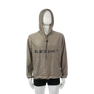 Blok Emf 100% Zilveren Vezel Heren Hoodie,5G Wifi Rf Bescherming Luxe Stralingsbescherming Kleding - Product Image 1