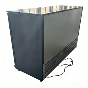 Réfrigérateur <span class=keywords><strong>horizontal</strong></span> compact rétro de haute qualité pour canettes de bière, porte vitrée, refroidissement par air, dégivrage automatique, électronique, en acier inoxydable 2 - Product Image 3