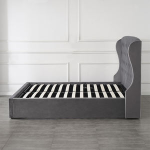 Cama Tapizada de Lujo con Almacenamiento, Diseño Italiano Moderno para Muebles de Hogar - Product Image 3