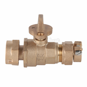 Đồng hồ nước đồng 3/4 bóng van PVC PJ/MTR NUT - Product Image 1