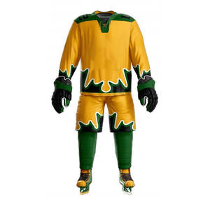 ชุดฮอกกี้น้ำแข็งคุณภาพสูง 100% โพลีเอสเตอร์ สวมใส่สบาย ระบายอากาศดี ราคาประหยัด ชุดกีฬาทีม ชุดฮอกกี้น้ำแข็งสำหรับผู้ชาย - Product Image 1