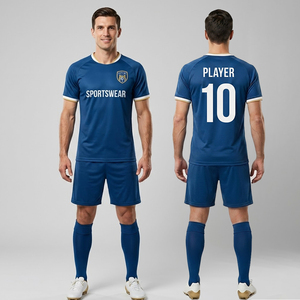 Maillots de football à séchage rapide de qualité supérieure, chemises de football respirantes pour hommes, kits d'entraînement professionnels pour les matchs, t-shirts de sport - Product Image 6