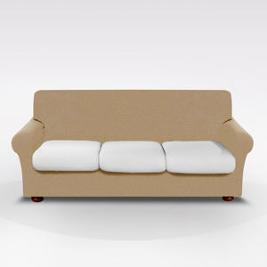 BIANCALUNA - ผ้าคลุมโซฟา 3 ที่นั่ง รุ่น GENIUS COLOR LINE สีเทาโดฟเกรย์ - Product Image 1