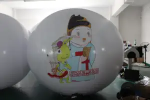 Giant Outdoor Advertising Flying Air Sky Ball Balloon Round Inflatable Sphere Balloon Flying Ball Toys With OEM Logo