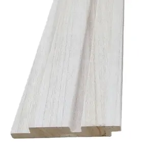 Dimensi disesuaikan dan penataan berkualitas tinggi Panel dinding kayu 3d papan kayu Pauiownia