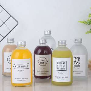 2026 Bottiglia in Vetro Vuota Personalizzabile da 270ml 350ml 16oz 500ml per Caffè/Succo/Bevande/Latte/<span class=keywords><strong>Acqua</strong></span> con Tappo a Vite in Metallo - Vendita all'Ingrosso - Product Image 4