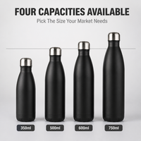 Botella de Agua Aislada al Vacío de Acero Inoxidable con Diseño de Doble Pared y Forma de Lata de Cola, a Prueba de Fugas, para Viajes al Aire Libre