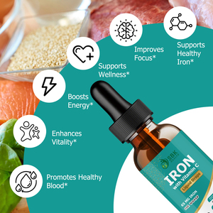 OEM ODM Gotas Líquidas de Hierro Más Vendidas con Hierro Elemental para Hemoglobina, Mejora el Bienestar, Aumenta la Energía, Ayuda a Mantener un Sabor Óptimo Frutal - Product Image 3