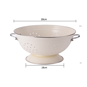 Best-Selling Multifunctional Steel Fruit and Vegetable Strainer Enamel <strong>Colander</strong> - Product Image 4