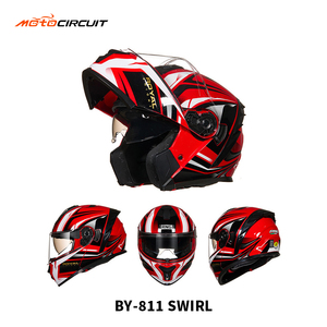 ABS Motor Bike Modular Flip up Motorcycle White Grey Open Full Face Hot Sales Fit for Casco De MC-TK4 Bike Motorcycle Sma - Product Image 4