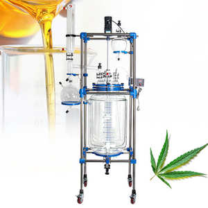 Le réacteur compact en verre de laboratoire 2L comporte des vannes en PTFE pour une résistance à la corrosion dans le traitement chimique à petite échelle - Product Image 5