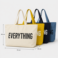 Sac fourre-tout en toile de coton réutilisable grande capacité, personnalisable, pour supermarché, vente au détail, approvisionnement en gros, usine