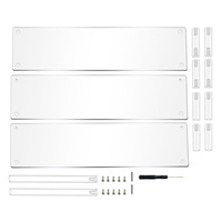 Usine directe 3 niveaux Portable acrylique Riser présentoir cosmétiques support pour figurines d'action Cupcake Dessert affichage