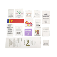 Etiquettes personnalisées sérigraphiées pour vêtements tissu coton et nylon satiné Tpu instructions d'entretien et de lavage pour vêtements soie