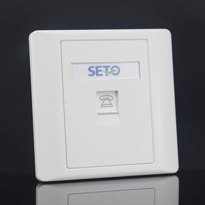 1 Port CAT5e <span class=keywords><strong>RJ45</strong></span> Façade Wallplate Mur LAN Keystones Jack Simple, <span class=keywords><strong>Double</strong></span>, 1 PORT Cat5e Façade - Product Image 5
