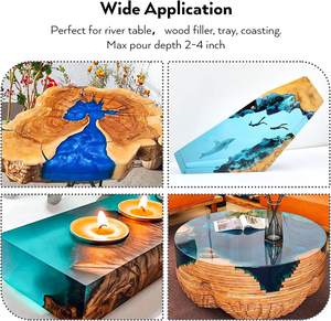 Resina epossidica da tavolo trasparente ad asciugatura rapida che autolivellano controsoffitti resina di legno epossidica liquida 1kg <span class=keywords><strong>Recina</strong></span> - Product Image 4