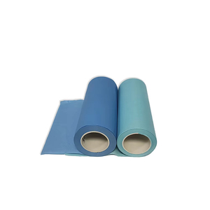 Tela no tejida laminada con adhesivo termofusible para materiales quirúrgicos/viscosa poliéster/película de <span class=keywords><strong>PE</strong></span> compuesta con unión química - Product Image 2