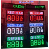 Panneau d'affichage LED pour station-service, affichage des prix des produits pétroliers en extérieur