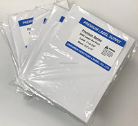 Stiker A4 Die Cut stiker bulat Label stiker Barcode Label 8.5x11 inci Label A4 untuk printer laser & printer inkjet