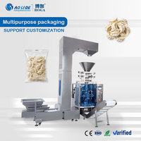 BOGA Machine Verticale Automatique Multifonctionnelle à Plusieurs Têtes de Pesage pour Frites, Fruits de Mer, Pizzas Surgelées, Emballage et Étiquetage
