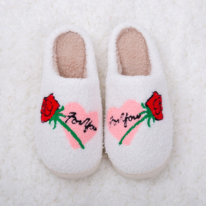 Tùy Chỉnh Thời Trang OEM Mờ Chéo Hơn Lông Cừu Giả Lông Nhà Mùa Đông Đám Cưới Trong Nhà Dép Nhà Sản Xuất Cho Phụ Nữ/Vài - Product Image 2