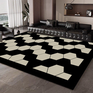Tapis rectangulaire imprimé zèbre en fibre de polyester, résistant aux taches, lavable, pour salon, chambre à coucher, décoration moderne pour la maison - Product Image 3