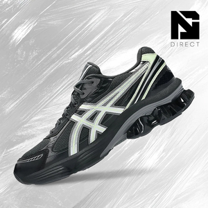 Chaussures de course Asics Gel-Kinetic Fluent 'graphite Grey Illuminate Yellow' pour hommes, en mesh respirant, à lacets, livraison directe - Product Image 1