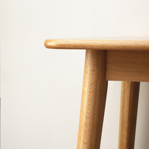 منتصف القرن الحديثة مربع بلوط طبيعي الصلبة خشبية الفضاء توفير طاولة القهوة الطعام المطبخ الجدول - Product Image 6