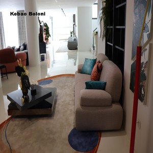 Popular Sofá Seccional <span class=keywords><strong>de</strong></span> Tres Plazas <span class=keywords><strong>de</strong></span> Tela Gris con Forma Rectangular, Estilo Wabi-Sabi, Patas <span class=keywords><strong>de</strong></span> Madera, Conjunto <span class=keywords><strong>de</strong></span> Sofás Modulares para Sala <span class=keywords><strong>de</strong></span> Estar - Product Image 3