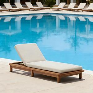 Chaise longue <span class=keywords><strong>de</strong></span> piscine Sunway moderne en teck pour l'extérieur, réglable, pour patio, chaise longue <span class=keywords><strong>de</strong></span> <span class=keywords><strong>bain</strong></span> <span class=keywords><strong>de</strong></span> <span class=keywords><strong>soleil</strong></span>, mobilier <span class=keywords><strong>de</strong></span> plage - Product Image 2