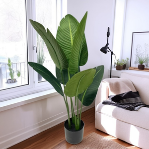 Arbre artificiel <span class=keywords><strong>bananier</strong></span> LUYI Traveller, vente en gros, arbre artificiel réaliste, verdure dense, plante artificielle pour décoration intérieure - Product Image 3