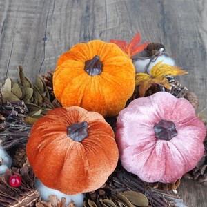 12 pièces de citrouilles artificielles de différentes tailles, fausses citrouilles en tissu, citrouilles en mousse pour la décoration d'automne, de Thanksgiving et d'Halloween - Product Image 4