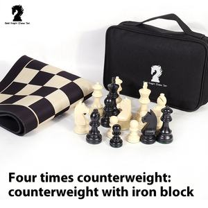 उच्च गुणवत्ता वाले पैकेजिंग और टिकाऊ प्लास्टिक निर्माण के साथ पोर्टेबल जर्मेन नाइट शतरंज सेट - Product Image 5