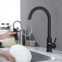 SANIPRO 360 degrés rotatif SS304 nickel brossé tirer vers le bas robinet d'eau sensible intelligent capteur tactile robinet pour évier de cuisine