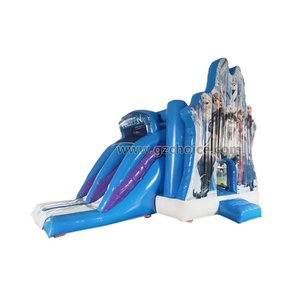 Casa hinchable inflable personalizada de grado comercial de nuevo estilo <span class=keywords><strong>Castillo</strong></span> hinchable congelado con tobogán para que los niños jueguen en invierno - Product Image 1